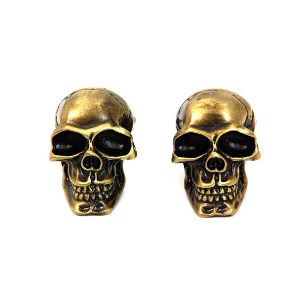 DADI PERNI VITI PORTA TARGA TESCHIO DORATI MOTO CUSTOM E HARLEY