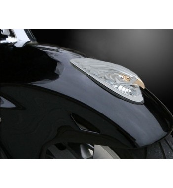 ORNEMENT FRISE MEDIUM AIGLE CHROME ET OR POUR HARLEY DAVIDSON ET CUSTOM MOTO