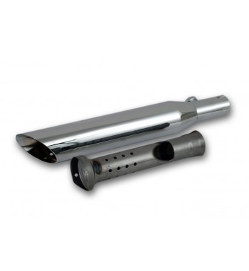 MUFFLERS SLIP ON 3 " SLASH OUT CHROME REPLICA SCREAMIN EAGLE FOR HARLEY DAVIDSON XL SPORTSTER '04-'13