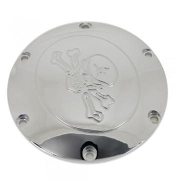 DERBY COVER SKULL CROSS BONES CHROME HARLEY DAVIDSON XL SPORTSTER ' 04-' 15