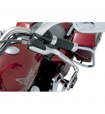 LEVERS WIDE BLADE SLOTTED CHROME FOR HARLEY DAVIDSON TOURING '08-'16