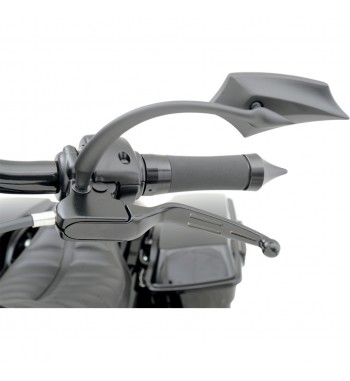 LEVE WIDE BLADE SLOTTED FRENO E FRIZIONE NERE  PER HARLEY DAVIDSON TOURING '08-'16