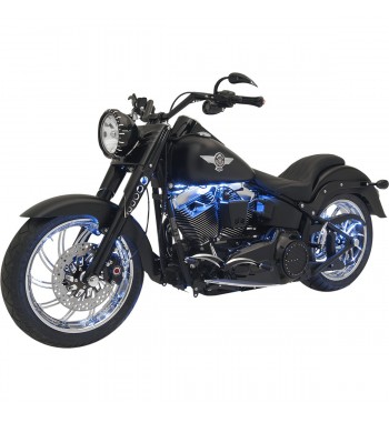 LED KIT ILLUMINAZIONE MAGICFLEX2® CRUISER COLORE ROSSO PER MOTO CUSTOM E HARLEY DAVIDSON