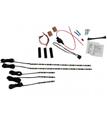 LED KIT ILLUMINAZIONE MAGICFLEX2® CRUISER COLORE ROSSO PER MOTO CUSTOM E HARLEY DAVIDSON