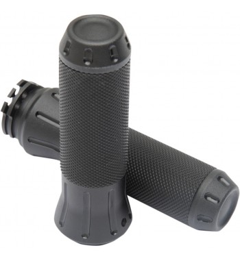 POIGNÉES ALUMINUM COBRA NOIR STEALTH POUR HARLEY DAVIDSON MOTO