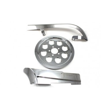 TRANSMISSION COUVERTURE KIT CHROME HARLEY DAVIDSON FXD DYNA 07-16