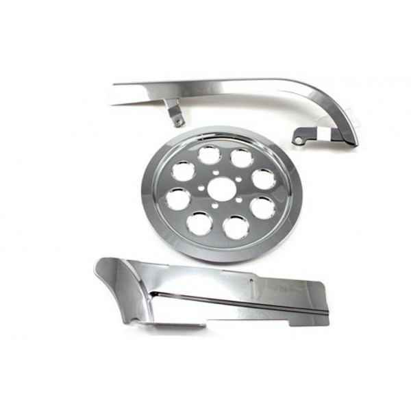 TRANSMISSION COUVERTURE KIT CHROME HARLEY DAVIDSON FXD DYNA 07-16