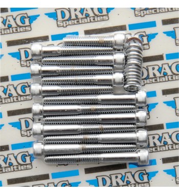 VITI BULLONI ZIGRINATI IN KIT CROMATI PER TESTATE CAMME HARLEY DAVIDSON XL SPORTSTER '04-'16
