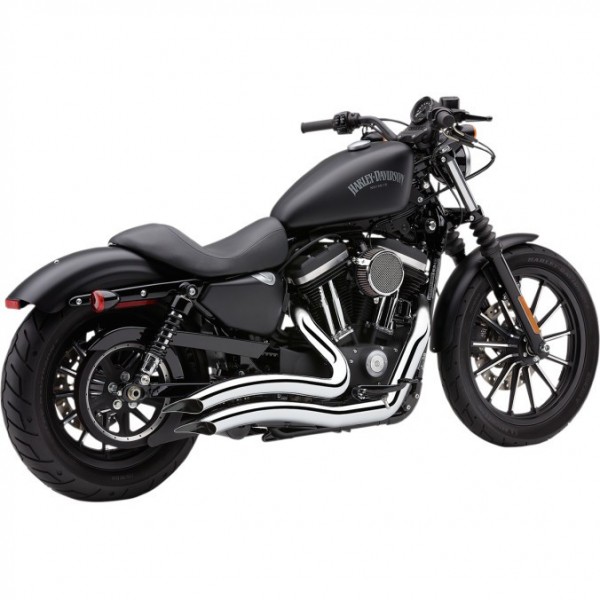 SCARICHI MARMITTE COBRA SPEEDSTER SWEPT SHORT CROMATI PER HARLEY DAVIDSON XL SPORTSTER '14-'16