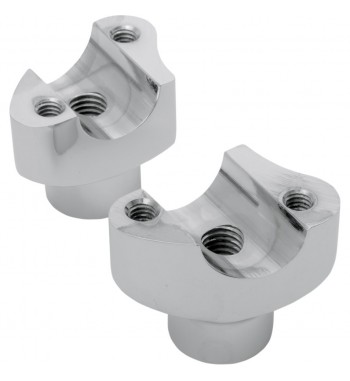 RISER COURTE GUIDON 1" 45 MM. CHROME POUR HARLEY DAVIDSON