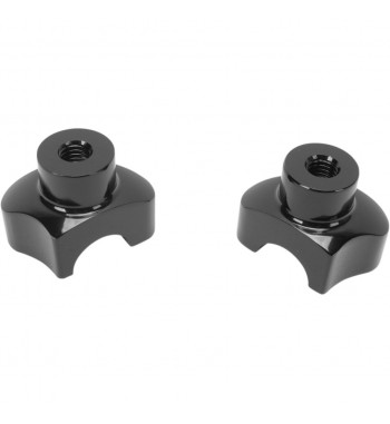 RISER COURTE GUIDON 1" 45 MM. NOIR POUR HARLEY DAVIDSON