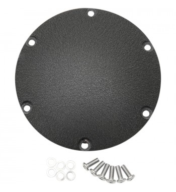 CLUTCH DERBY COVER WRINKLE BLACK  HARLEY DAVIDSON XL SPORTSTER '04 -'17