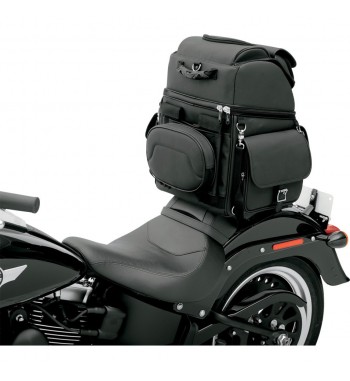 SAC DE VOYAGE EN CUIR BR3400EX/S DELUXE COMBINATION POUR MOTO CUSTOM ET HARLEY DAVIDSON