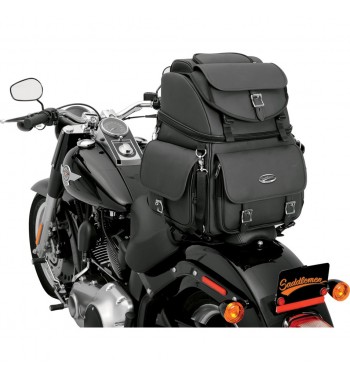 BORSA BIG TRAVEL CASE COMBINATA IN PELLE BR3400EX/S DELUXE PER MOTO CUSTOM E HARLEY DAVIDSON