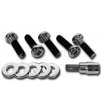 KIT DI BULLONI FISSAGGIO COPRI PULEGGIA CROMATO