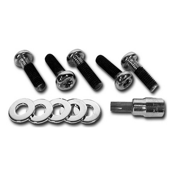 KIT DI BULLONI FISSAGGIO COPRI PULEGGIA CROMATO