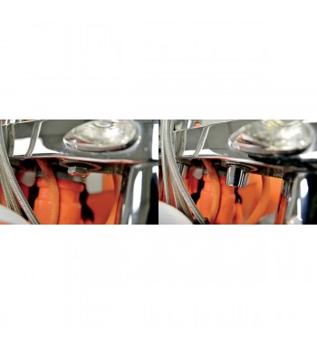 BOLZEN RISER KEGEL KIT CHROM für HARLEY DAVIDSON