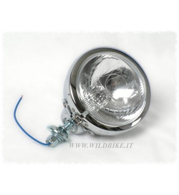 FARO AUSILIARIO LATERALE 110 MM.BULBO H3 MOTO CUSTOM E HARLEY