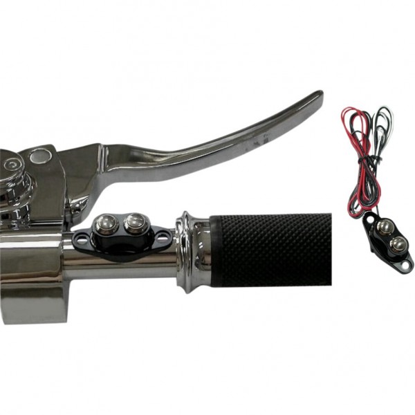 SCHALTER KIT SCHWARZ DOPPEL FÜR LENKER MOTORRAD CUSTOM UND HARLEY DAVIDSON
