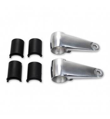 supports de montage en aluminium poli UNIVERSAL PHARE POUR MOTOS ET HARLEY DAVIDSON