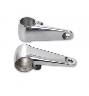 UNIVERSAL HEADLIGHT MOUNTING BRACKETS POLISHED ALUMINUM FOR MOTORCYCLES AND HARLEY DAVIDSON