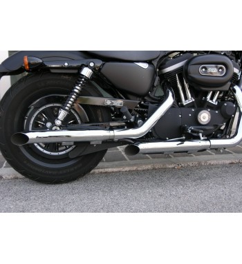 3 " TURN OUT MUFFLERS SLIP ON CHROME HARLEY DAVIDSON XL SPORTSTER 04-13