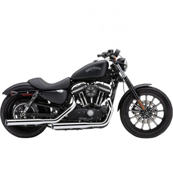 COBRA EXHAUST SLIP ON 3 "SLASH CUT CHROME HARLEY DAVIDSON XL SPORTSTER 2014-2021