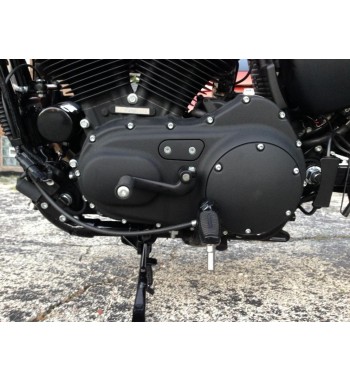 COUVERCLE D'EMBRAYAGE NOIR WRINKLE HARLEY DAVIDSON XL SPORTSTER '04 -'17