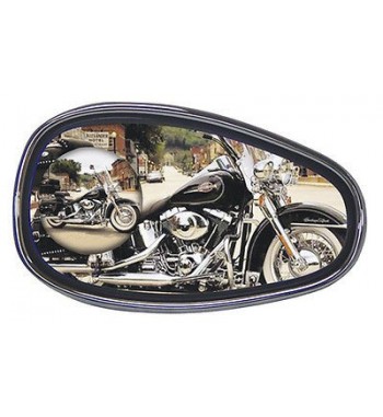 SPECCHIETTI AMERICAN OVAL WIDE PER HARLEY DAVIDSON