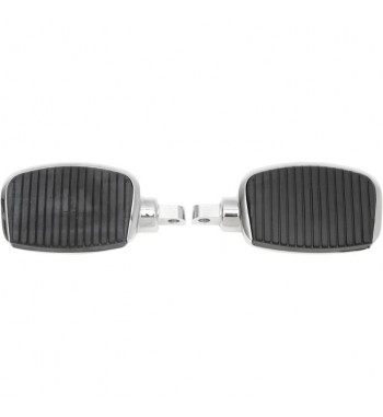 FUSSRASTEN TRITTBRETTER CLASSIC MINI COMFORT RUBBER STYLE 3 " CHROM FÜR HARLEY DAVIDSON