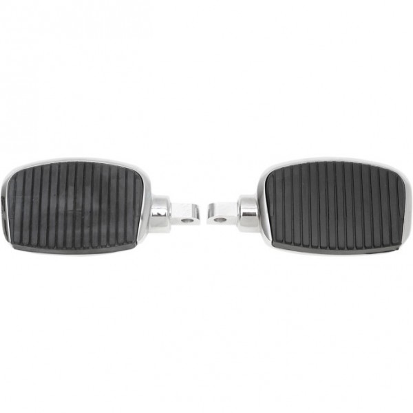 FUSSRASTEN TRITTBRETTER CLASSIC MINI COMFORT RUBBER STYLE 3 " CHROM FÜR HARLEY DAVIDSON