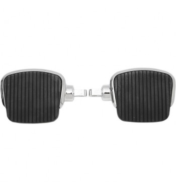 FUSSRASTEN TRITTBRETTER CLASSIC MINI COMFORT RUBBER STYLE 4" CHROM FÜR HARLEY DAVIDSON