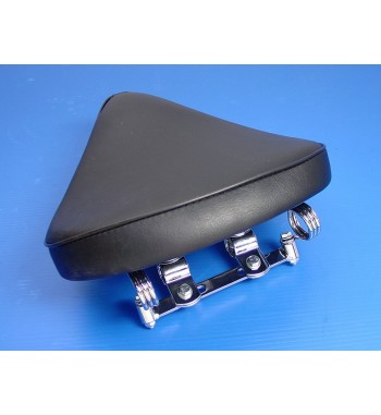 SELLA MONOPOSTO UNIVERSALE BOBBER NERA A MOLLE PER MOTO CUSTOM E HARLEY DAVIDSON