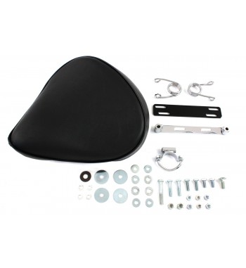 SEAT SOLO UNIVERSAL BOBBER BLACK WITH SPRING FOR CUSTOM MOTORCYCLES AND HARLEY DAVIDSON