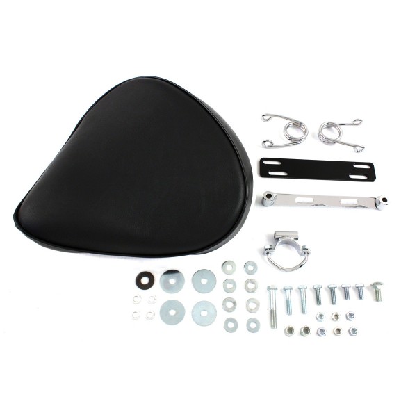 SELLA MONOPOSTO UNIVERSALE BOBBER NERA A MOLLE PER MOTO CUSTOM E HARLEY DAVIDSON