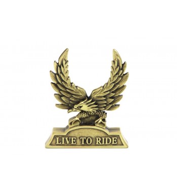 EAGLE LIVE TO RIDE EMBLEM INSERT FOR SISSYBAR BACKREST HARLEY DAVIDSON