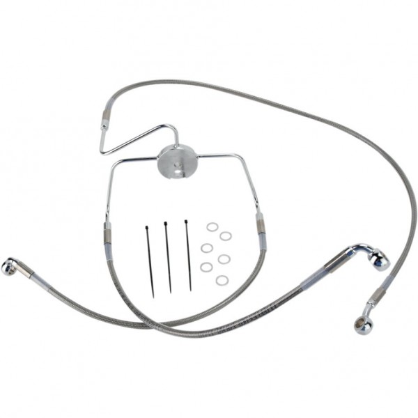 TUBI FRENI ANTERIORI AERONAUTICI IN ACCIAIO PER HARLEY DAVIDSON FLHR ROAD KING '94-'06