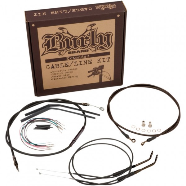 KOMPLETTER KIT ERWEITERT KABEL 12" LENKER HARLEY DAVIDSON FXD DYNA '12-'16