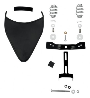 SELLE EN CUIR AVEC RESSORT LOW PROFILE KIT HARLEY DAVIDSON XL SPORTSTER '04-'16