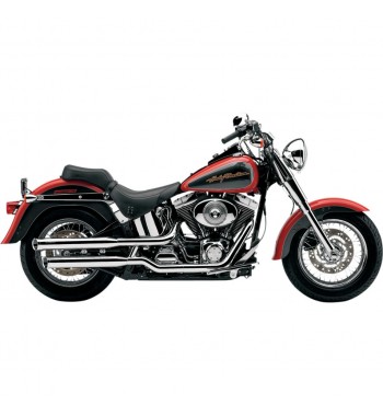 COBRA EXHAUST SLIP ON 3 "CHROME HARLEY DAVIDSON  FXST DEUCE FLST FAT BOY '07-'16