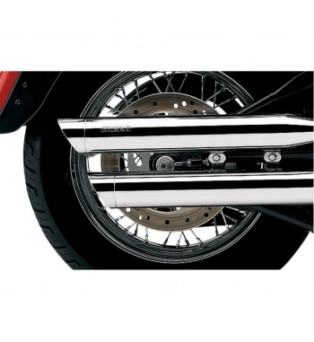 COBRA d'échappement SLIP ON 3 "CHROME HARLEY DAVIDSON  FXST DEUCE FLST FAT BOY '07-'16