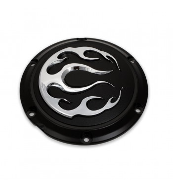 DERBY COVER FLAME 3D BLACK HARLEY DAVIDSON XL SPORTSTER ' 04-' 15