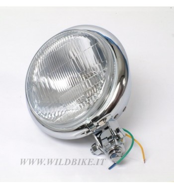 FARO CENTRALE CROMATO DRAG 5 3/4" -140 MM MOTO CUSTOM E HARLEY
