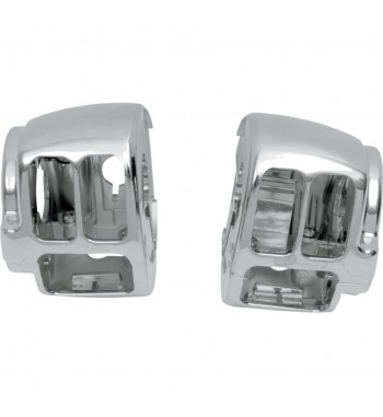 HANDLEBAR CHROME CONTROL SWITCH HOUSING KIT for HARLEY DAVIDSON XL SPORTSTER '14-'16