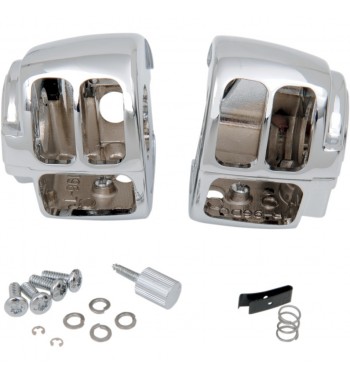 ABDECKUNG GEHÄUSE KIT SCHALTER CHROM HARLEY DAVIDSON TWIN CAM '96-'11