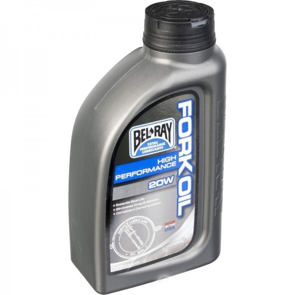 OLIO PER FORCELLE ANTERIORI BEL RAY 20 W 1 LT. HARLEY DAVIDSON E MOTO CUSTOM