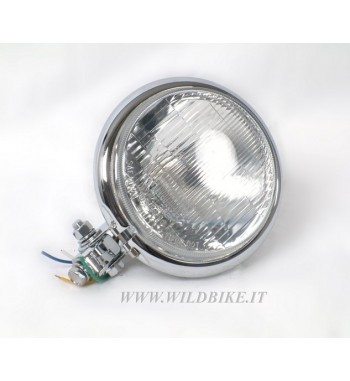 FARO CENTRALE CROMATO DRAG 5 3/4" -140 MM MOTO CUSTOM E HARLEY