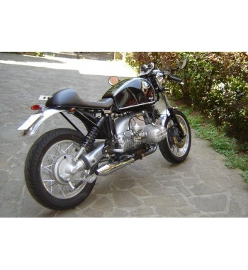 SILENCIEUX D'ÉCHAPPEMENT SLIP ON CAFE RACER CHROME MOTO