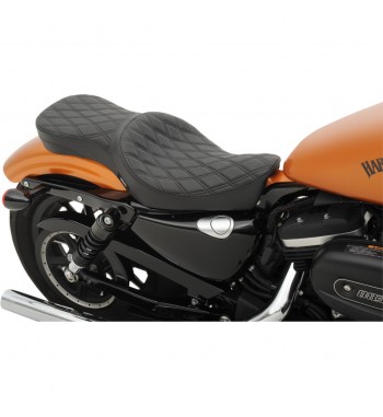 SELLE COMFORT DOUBLE LOW PROFILE DIAMOND POUR HARLEY DAVIDSON XL SPORTSTER '10-'16