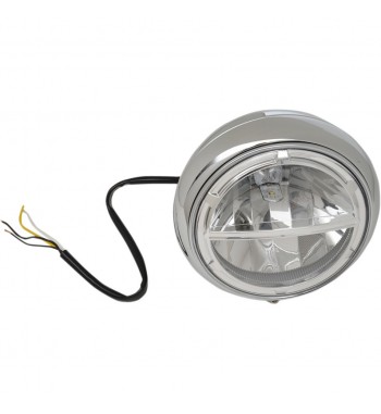 HEADLIGHT LED ASSEMBLY CHROME 7" FOR HARLEY DAVIDSON FLST SOFTAIL '94-'16